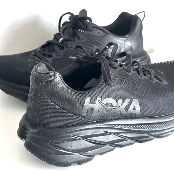 HOKA Rincon 3 Women’s Black Running Shoes Size 8 - Picture 1 of 16
